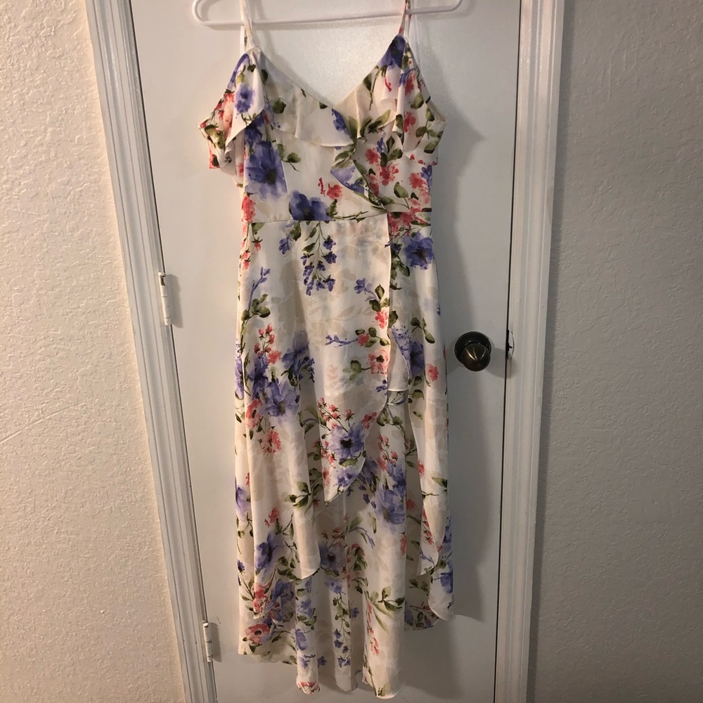 High-low Floral Asymmetrical Dress